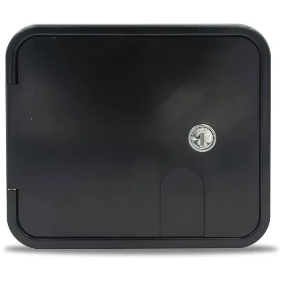 Black caravan water inlet