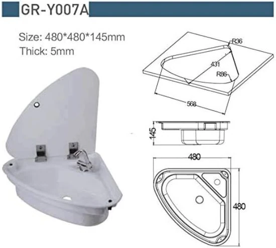 Acrylic basin with lid