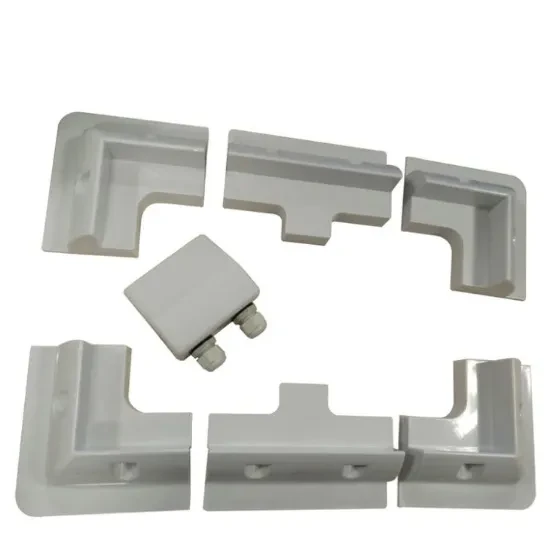 Solar panel mounting base, 5 pieces, white