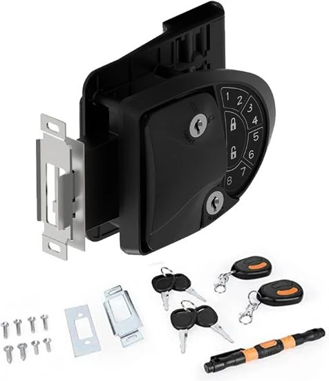 Locking doors with a password for the caravan 2