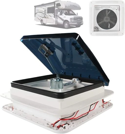 Caravan extractor fan with lighting 1