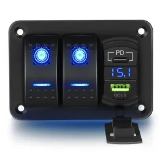 2 switch panels + USB charger