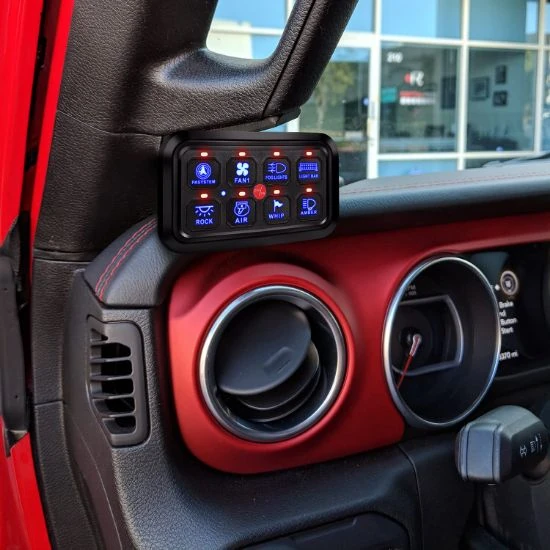 Switch panel number 8 with control fuse box 1