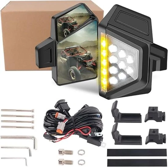 LED 51 watt mirror light with signal light