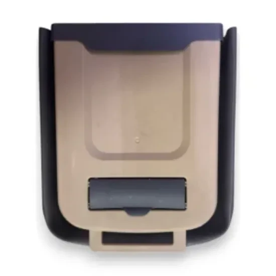 Black caravan trash can