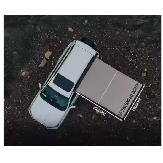 Side car sunshade 1.9x2.6m