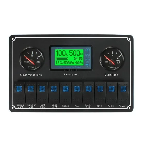 Caravan control panel