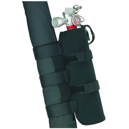 Wrangler fire extinguisher handle