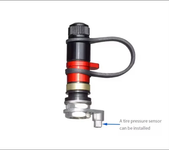 Short tire valve, set of four pieces