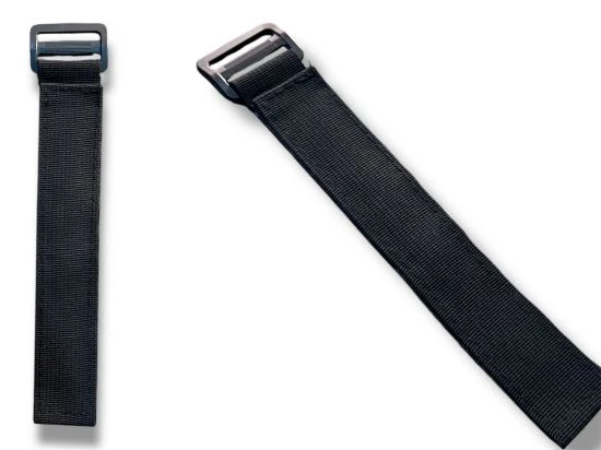 Strap fixing the jack