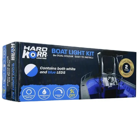 طقم إضاءة القارب هارد كور LED بطول 8 أمتار
