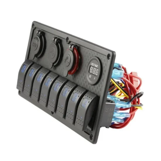 سويتش بنل ازرق عدد 8 مع ولاعه - USB